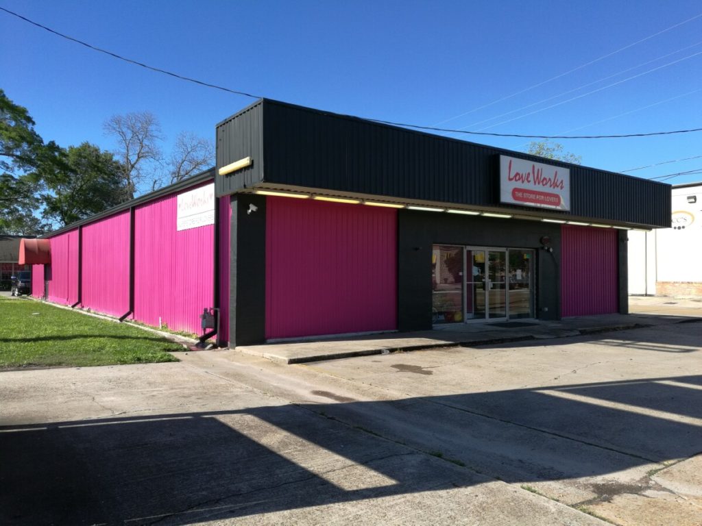 loveworks lake charles swla located on prien lake road.  voted #1 adult store in swla